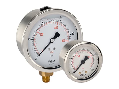900 Series ABS & Stainless Steel Liquid Filled Pressure Gauges