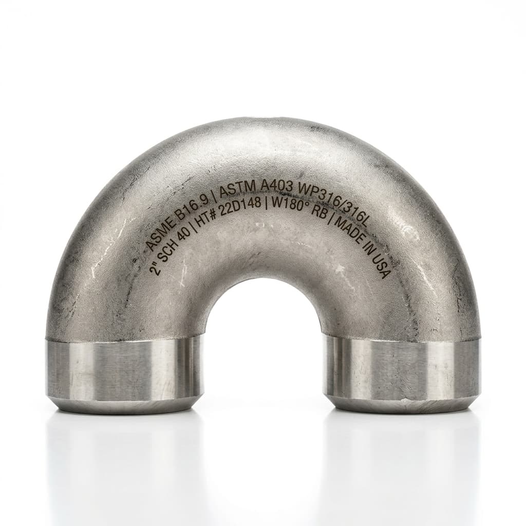ASME B16.9 Buttweld 180° Elbow Return Bends